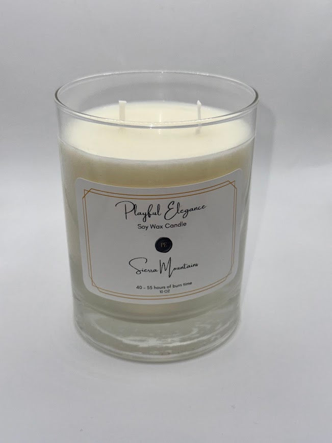 Playful Elegance Soy Candle 10 oz