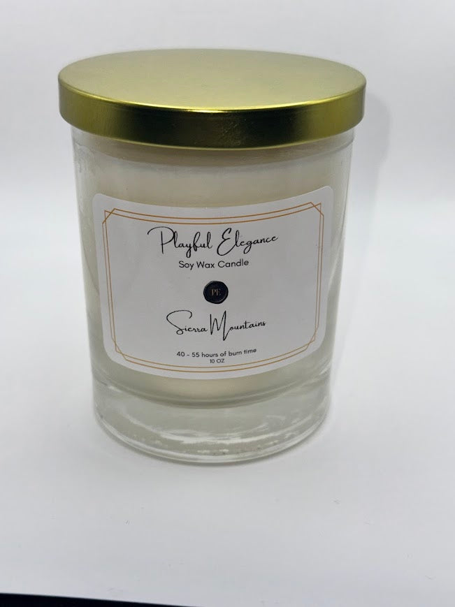Playful Elegance Soy Candle 10 oz